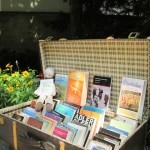 Sommerliche Leihbibliothek Bücherkoffer im Mariahilfer Ruhe- und Therapiepark