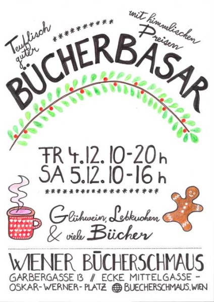 Buecherschmaus Buecherbasar Plakat