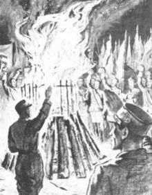 Bücherverbrennung 1933 von Otto Gerhausen