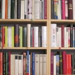 Bücherspende in Wien - ein Regal mit gespendeten Büchern