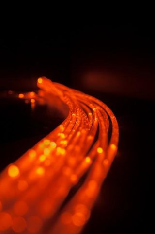 Ein Strang Glafaserkabeln für rasche digitale Verbindungen